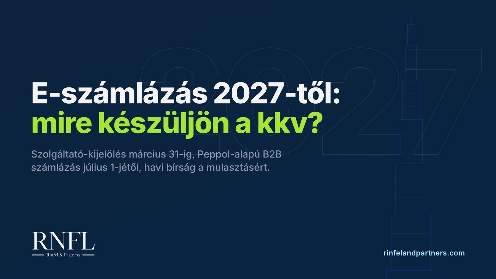 E-számlázás 2027-től: mire készüljön a kkv?