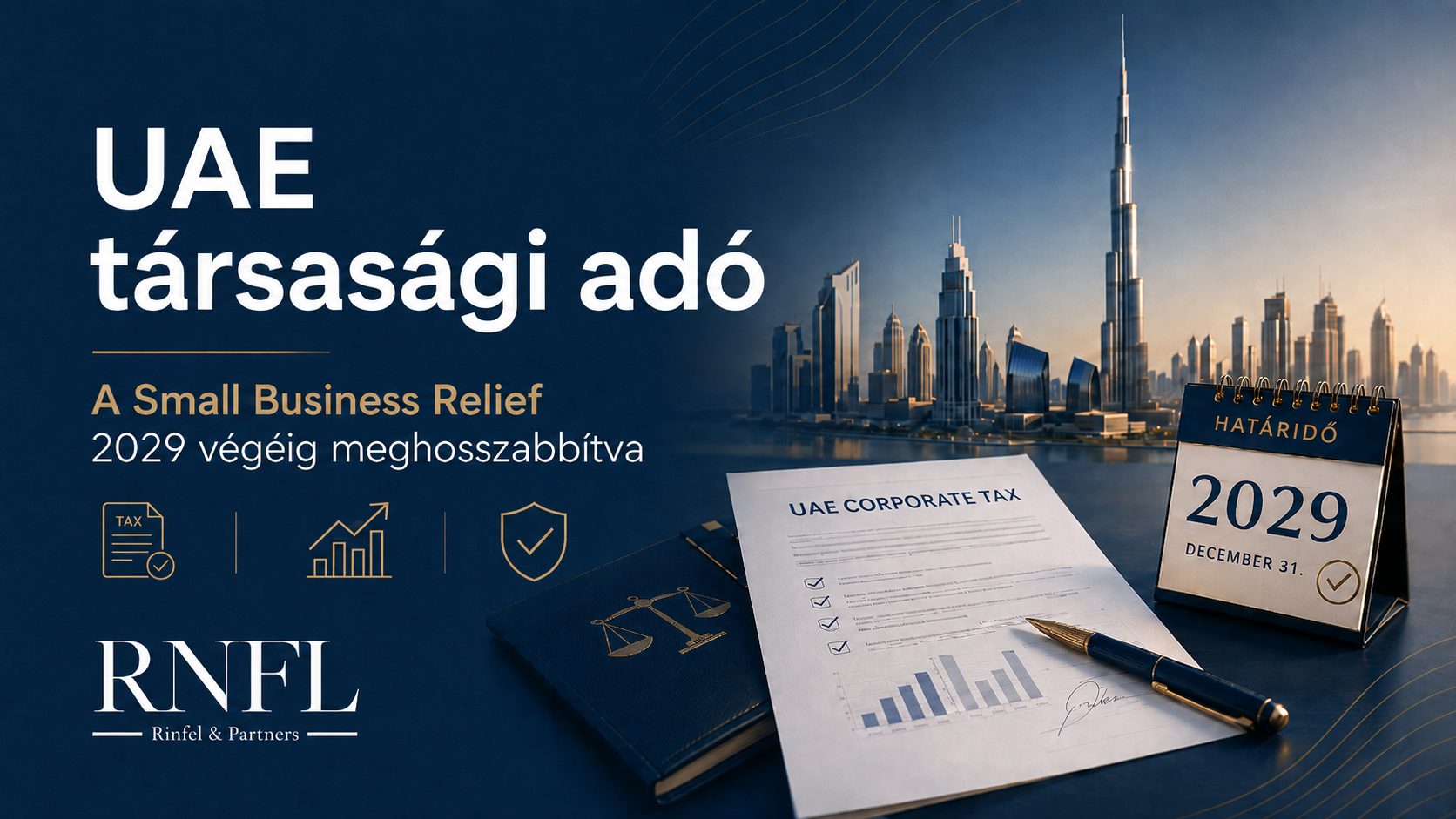 UAE társasági adó – a Small Business Relief 2029 végéig meghosszabbítva